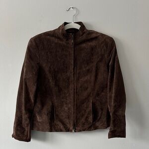 Brown Suede Women's Jacket